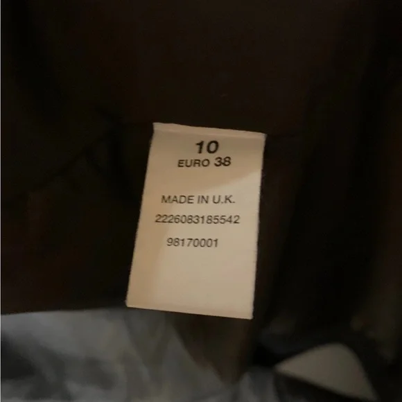 Dorothy Perkins womens sz M Uk 10 Black Pea Coat with Fur Collar - Picture 3 of 6